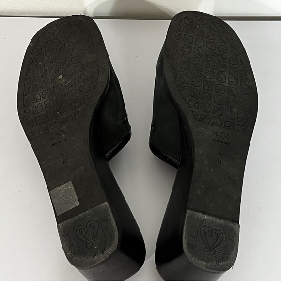 Brighton Ilsa Black Wedge Mules - Picture 6 of 7